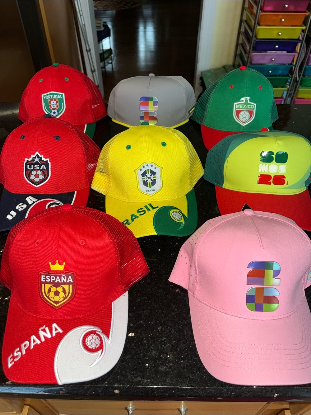 FIFA/World Cup 2026 or Country Team Snap Back Caps/Hats - pick one